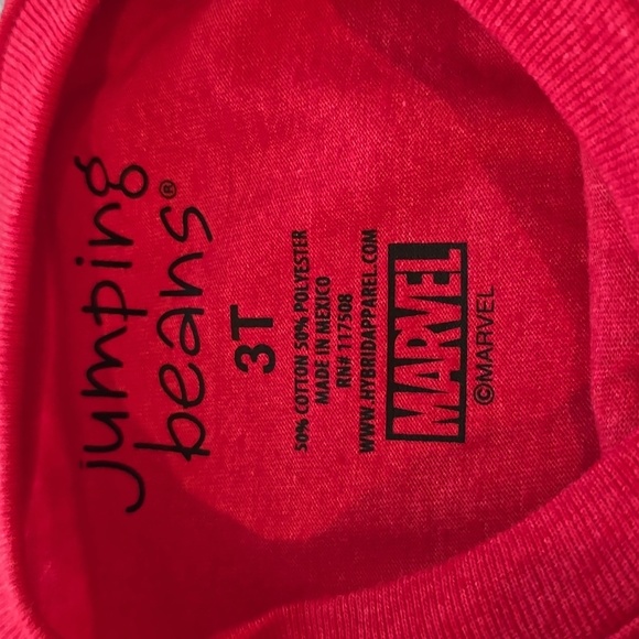 JUMPING BEANS TODDLER BOYS RED SPIDERMAN LONG SLEEVE TEE SIZE 3T - Picture 3 of 4